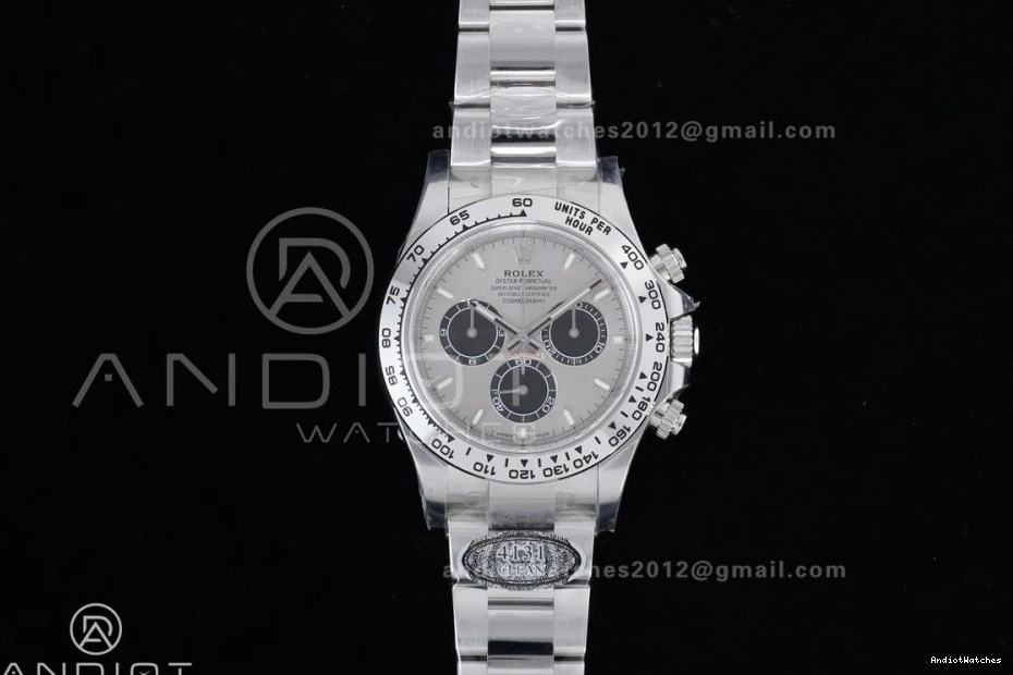 Best DD Clean SmoothTexture Bracelet 126509 SS Daytona on 792 904L 904L Edition 1:1 Dial Gray 0807